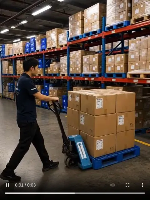 Movimiento de inventario en pallets dentro del almacén de ProveedorPro