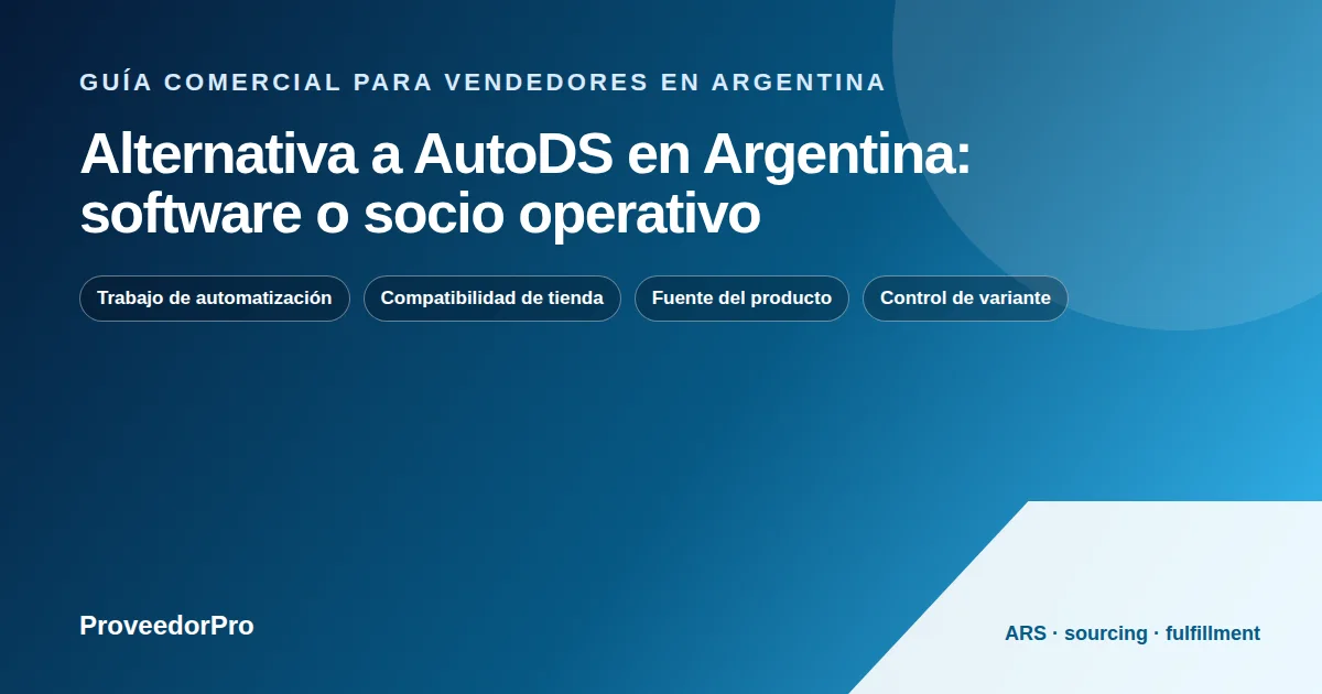 Diagrama de alternativa a AutoDS Argentina para una tienda argentina