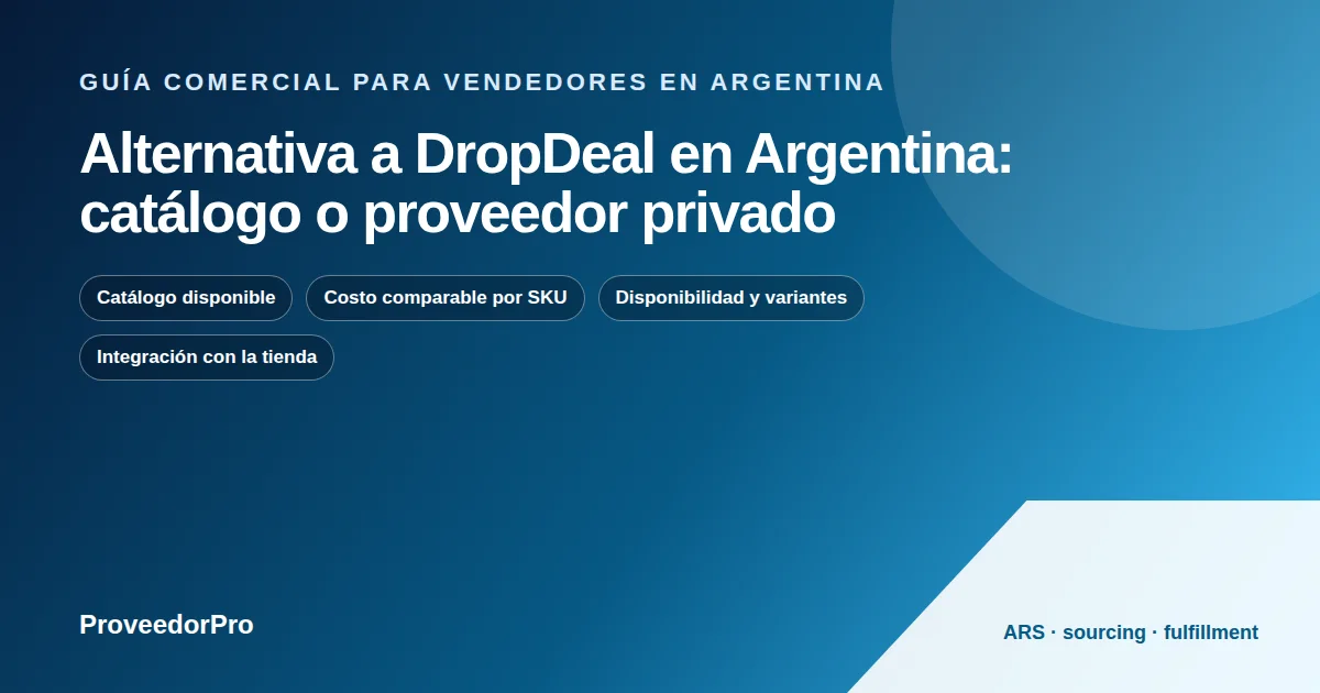 Diagrama de alternativa a DropDeal Argentina para una tienda argentina