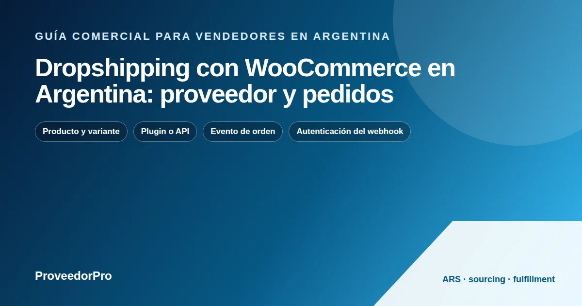 Diagrama de dropshipping WooCommerce Argentina para una tienda argentina