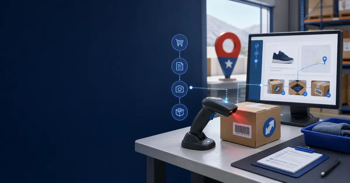 Guía visual de recepción de devoluciones ecommerce Chile para vendedores en Chile