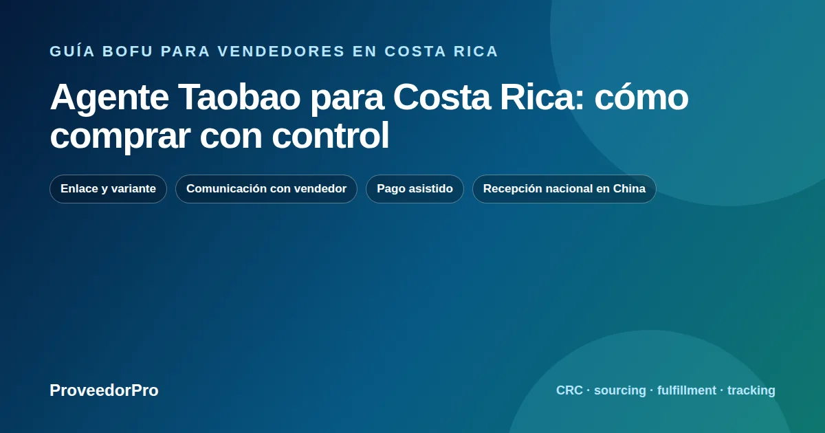 Mapa de decisión para agente Taobao Costa Rica en Costa Rica